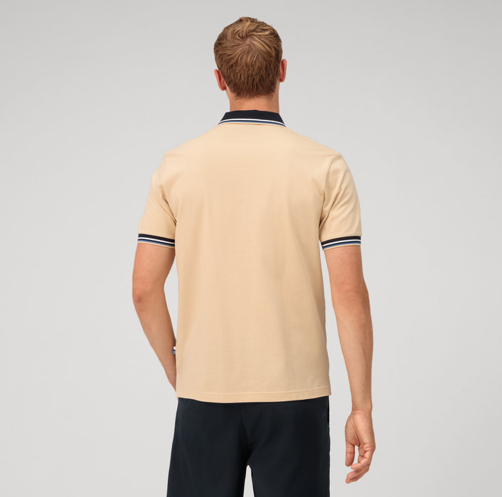 Olymp Polo beige naturale olymp regular fit cotone piqué Vendite Flash
