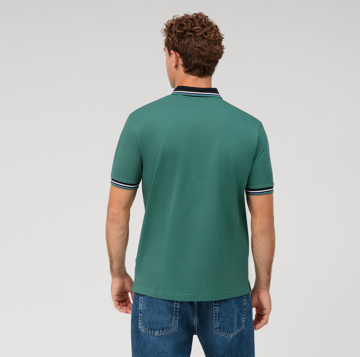 Olymp Polo verde olymp regular fit cotone piqué Negozio