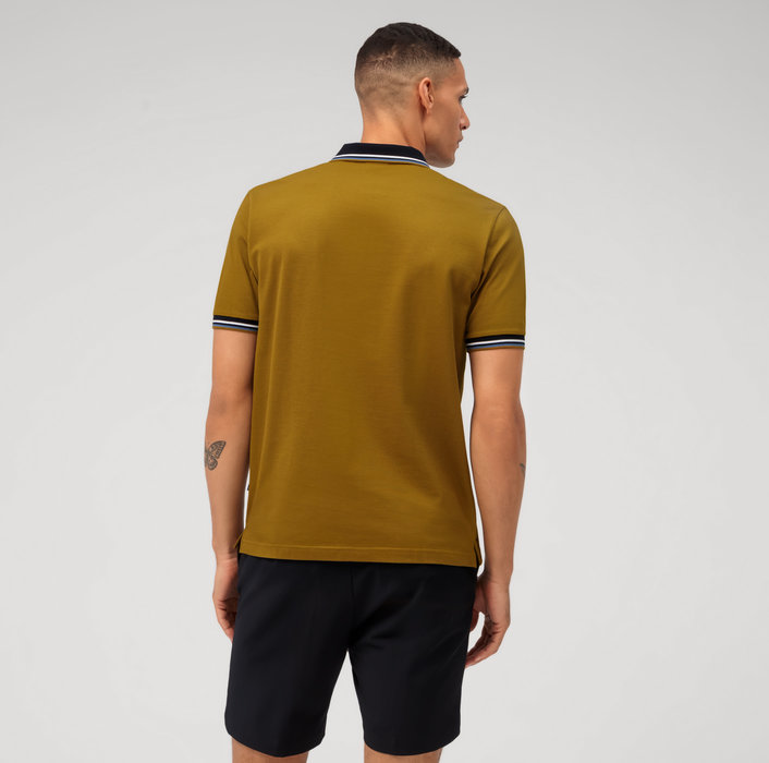 Olymp Polo color cachi olymp regular fit cotone piqué In Saldo