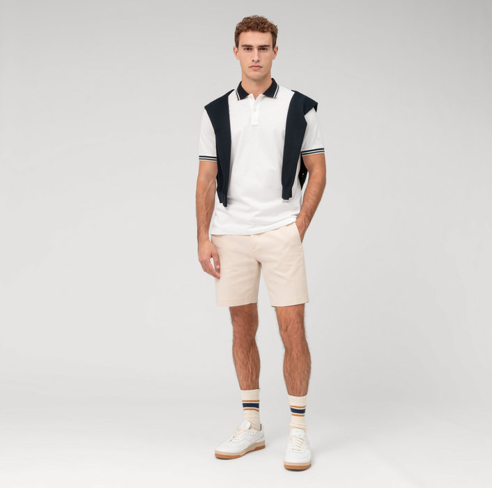Olymp Polo bianca olymp regular fit cotone piqué Nuova