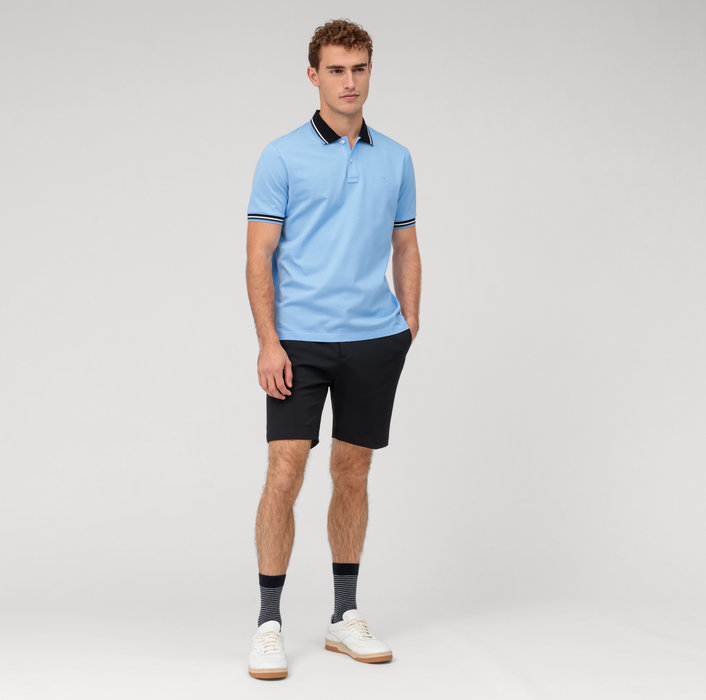 Olymp Polo celeste olymp regular fit cotone piqué 2025