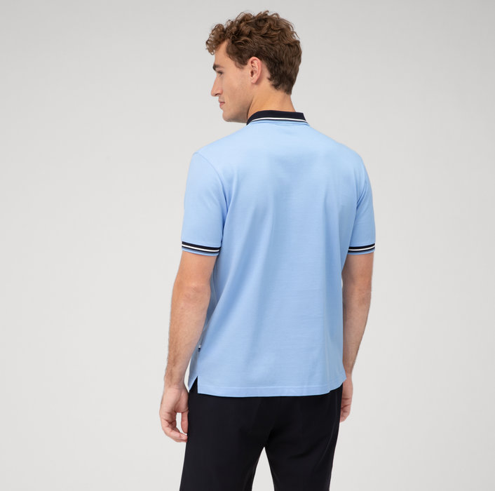 Olymp Polo celeste olymp regular fit cotone piqué 2025