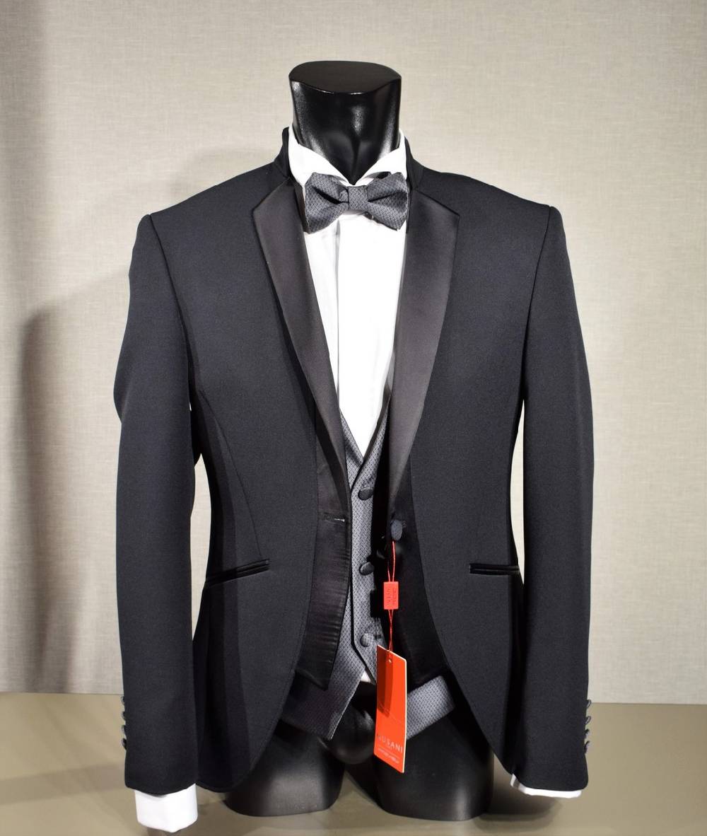 Musani Milano Cerimonia Smoking moderno slim fit nero musani cerimonia Qualità Garantita
