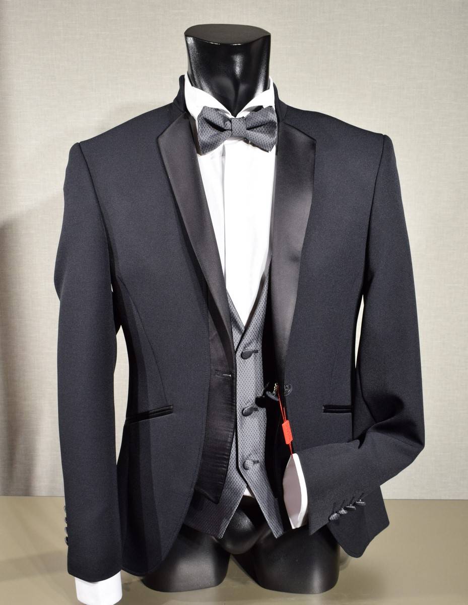Musani Milano Cerimonia Smoking moderno slim fit nero musani cerimonia Qualità Garantita
