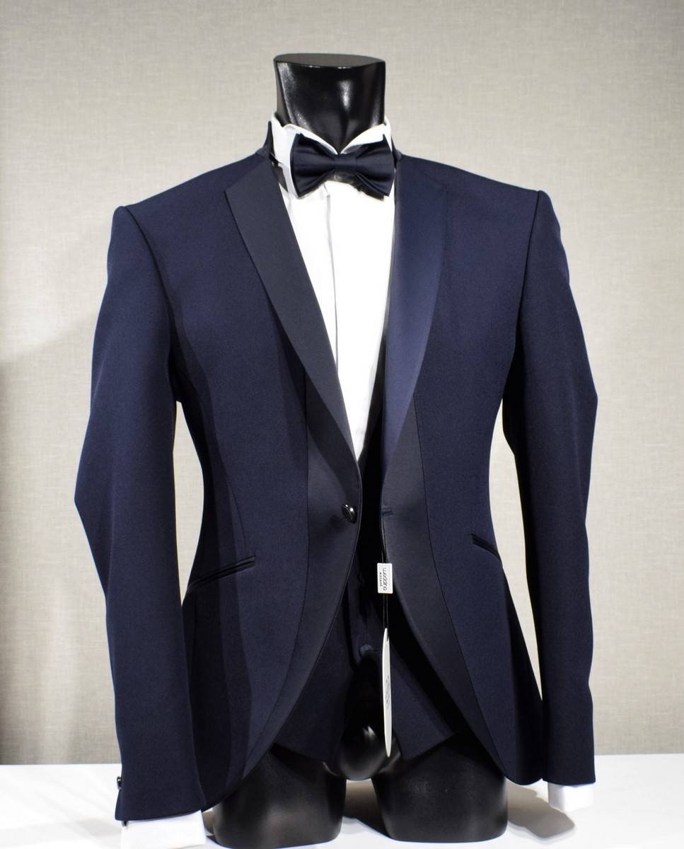 Musani Milano Cerimonia Abito smoking moderno blu musani slim fit Promozione Limitata