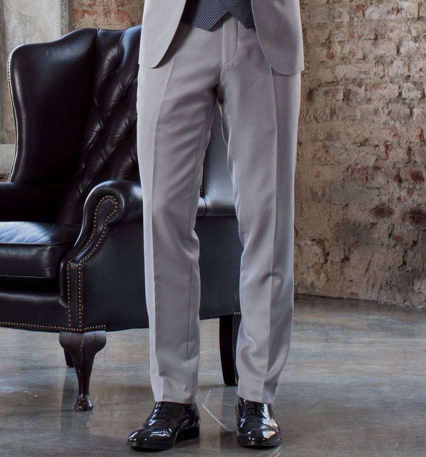Musani Milano Cerimonia Abito musani cerimonia grigio chiaro slim fit con petto a lancia Fino Al -60%