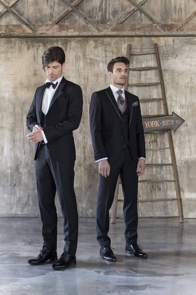 Musani Milano Cerimonia Smoking con panciotto nero slim fit musani cerimonia Shopping Online