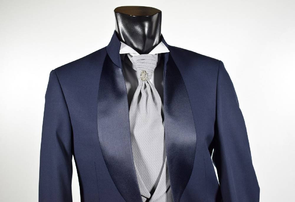 Musani Milano Cerimonia Abito musani cerimonia blu modello coreano slim fit Convenienza