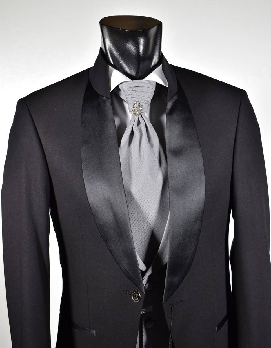 Musani Milano Cerimonia Abito nero musani cerimonia modello coreano slim fit Novità