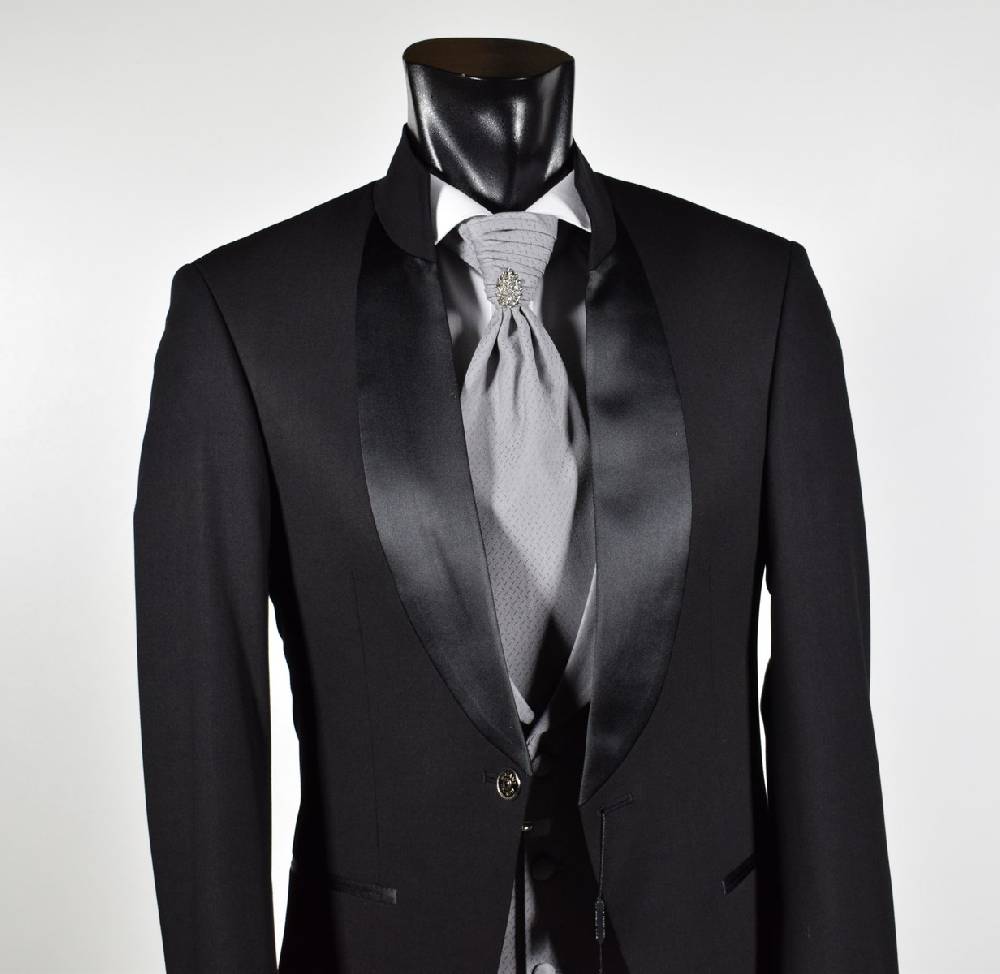 Musani Milano Cerimonia Abito nero musani cerimonia modello coreano slim fit Novità