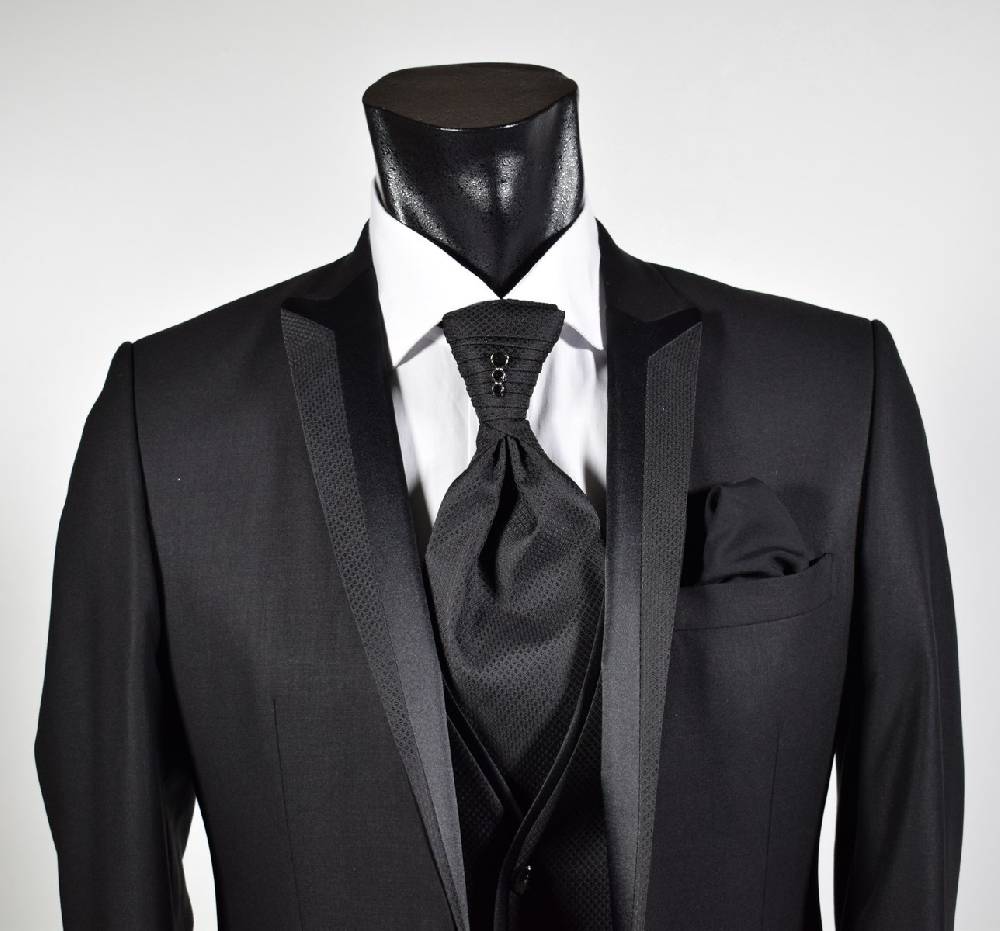 Musani Milano Cerimonia Abito nero slim fit Musani cerimonia Offerta