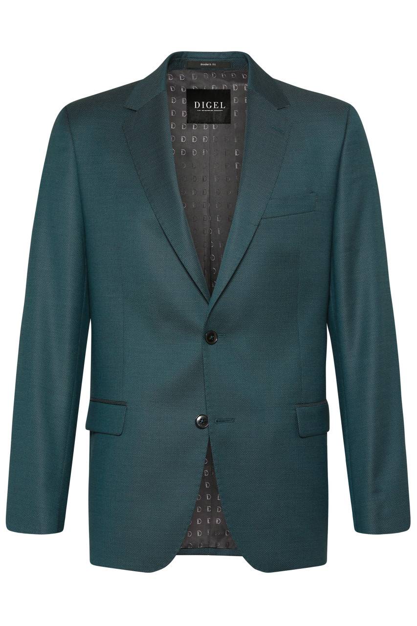 Digel Abito verde fantasia piccola digel drop sei modern fit tessuto reda 110's Vendite Flash