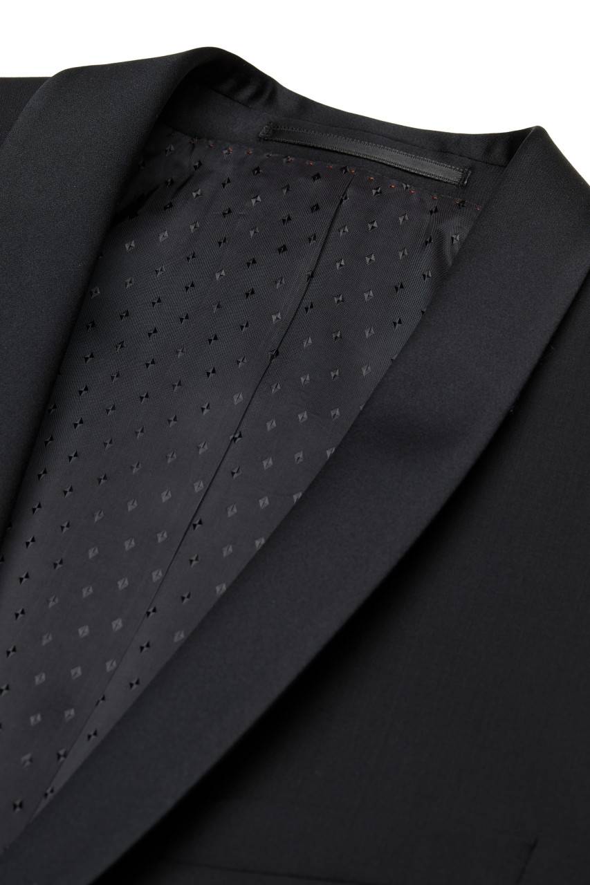 Digel Smoking nero da gala digel slim fit in fresco lana natural stretch In Linea