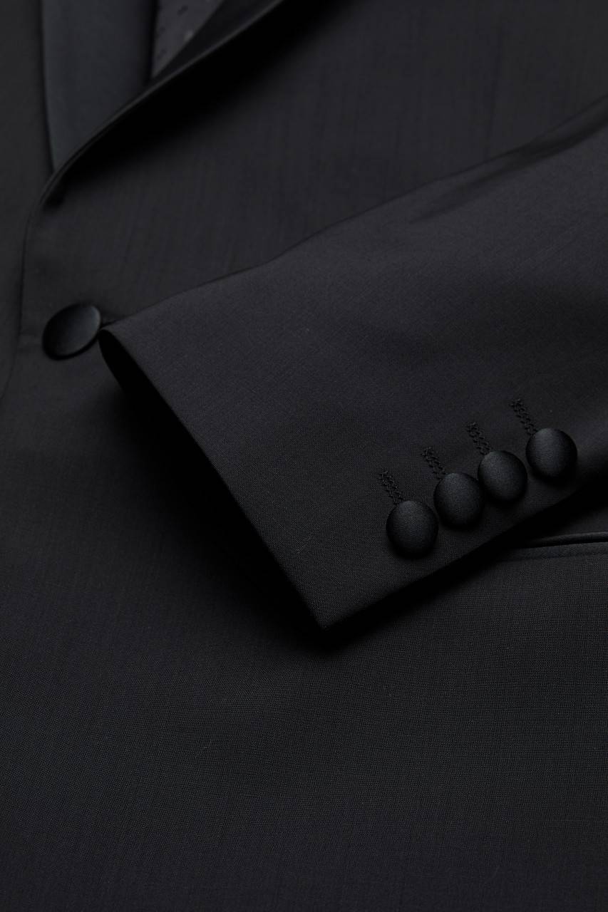 Digel Smoking nero da gala digel slim fit in fresco lana natural stretch In Linea