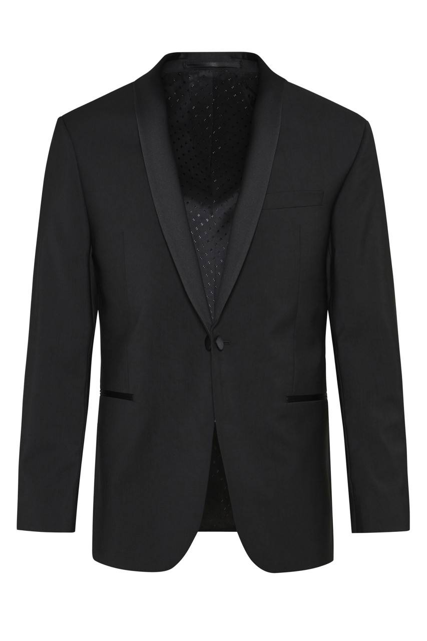 Digel Smoking nero da gala digel slim fit in fresco lana natural stretch In Linea