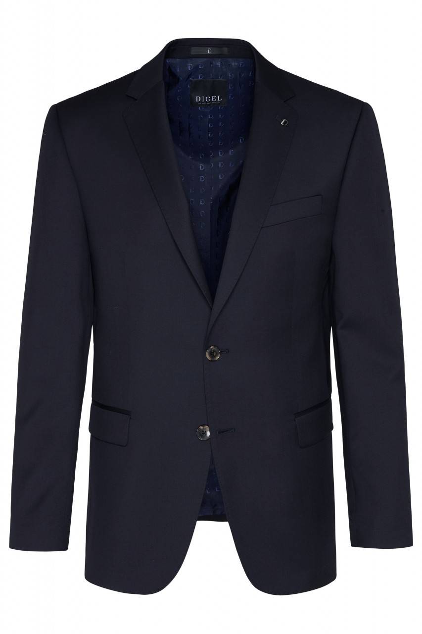 Digel Abito blu scuro digel drop quattro corto in lana reda super 110's