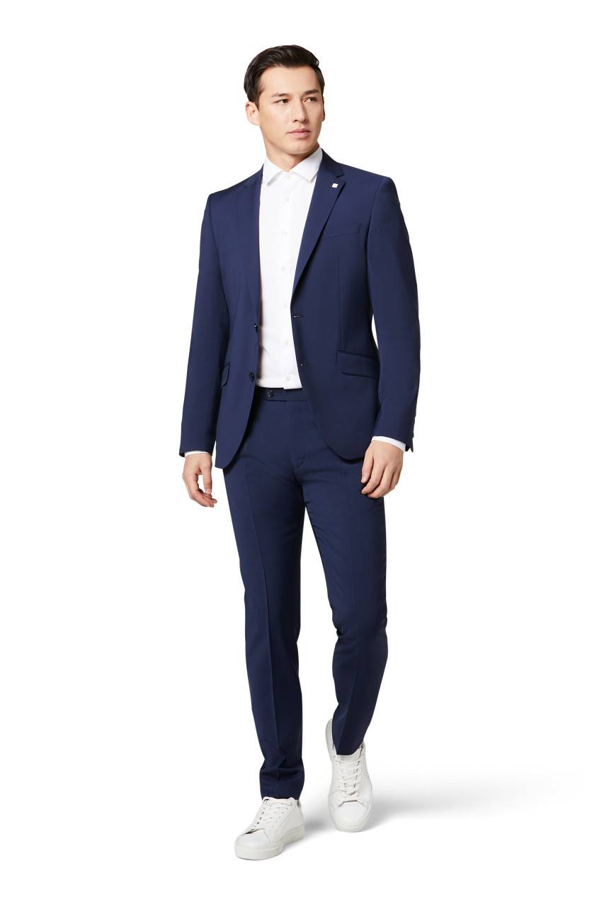 Digel Abito digel drop quattro corto slim fit blu napoli lana marzotto super 100's Shopping Online