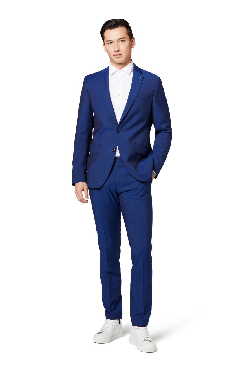 Digel Abito digel drop quattro corto slim fit blu marine lana marzotto super 100's Affare Del Giorno
