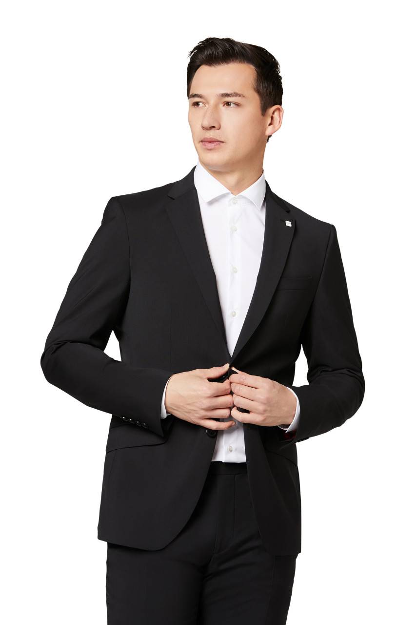 Digel Abito digel drop quattro corto slim fit nero lana marzotto super 100's Sottocosto