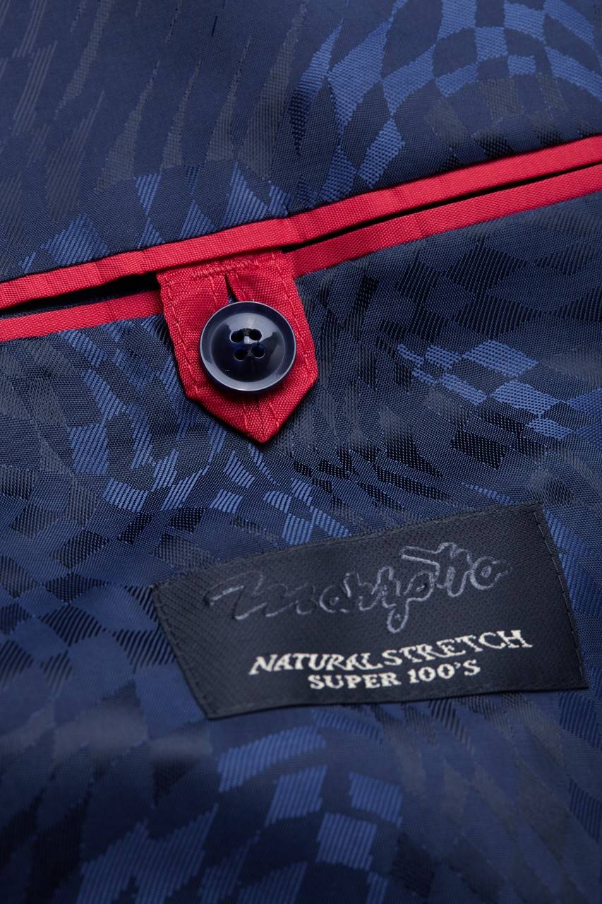 Digel Abito digel slim fit blu marine lana marzotto super 100's Presa