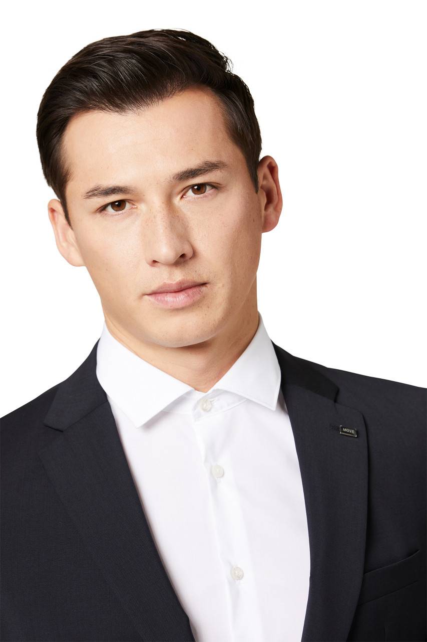 Digel Abito digel slim fit blu scuro lana marzotto super 100's Sconto