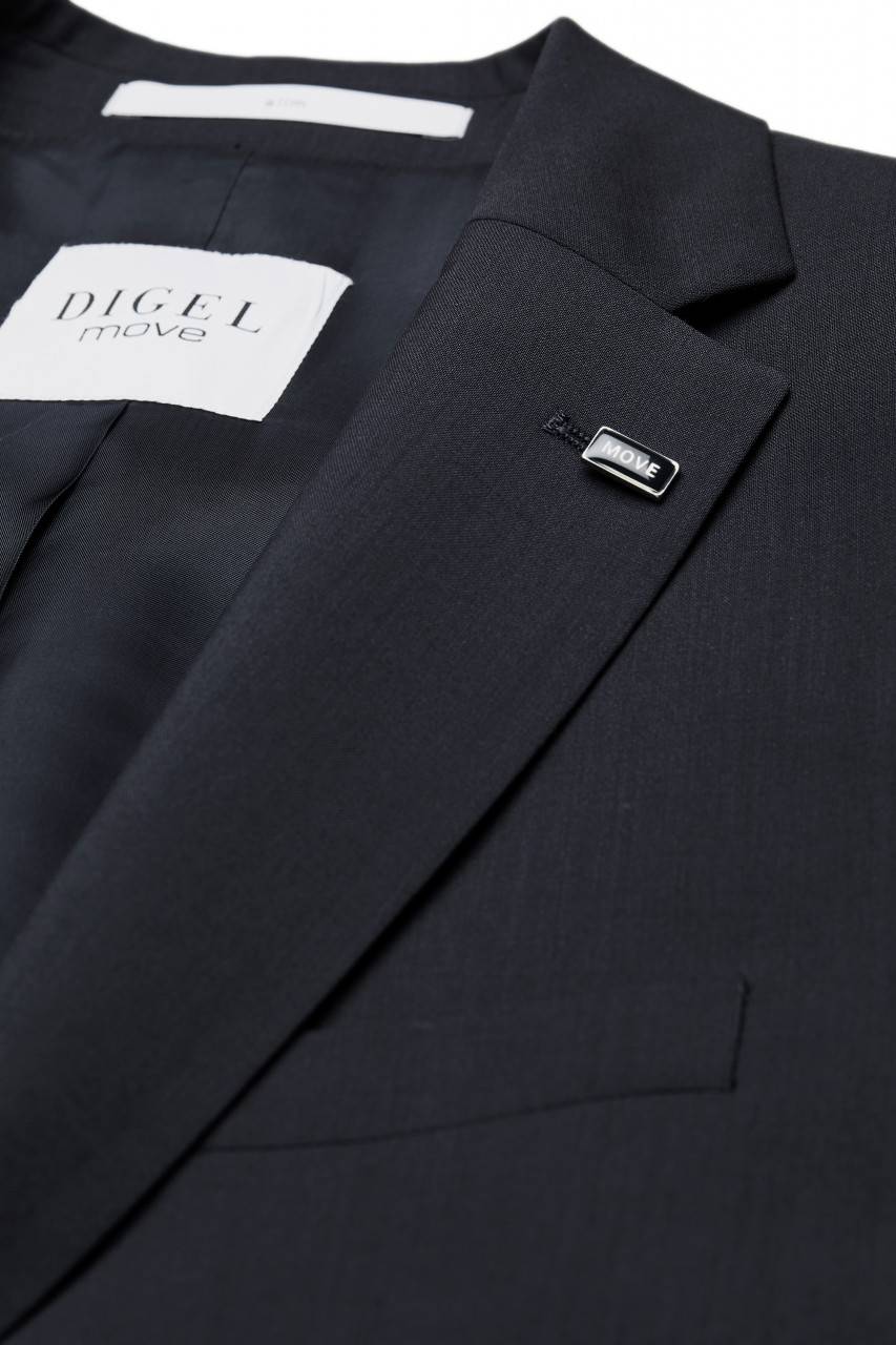 Digel Abito digel slim fit blu scuro lana marzotto super 100's Sconto