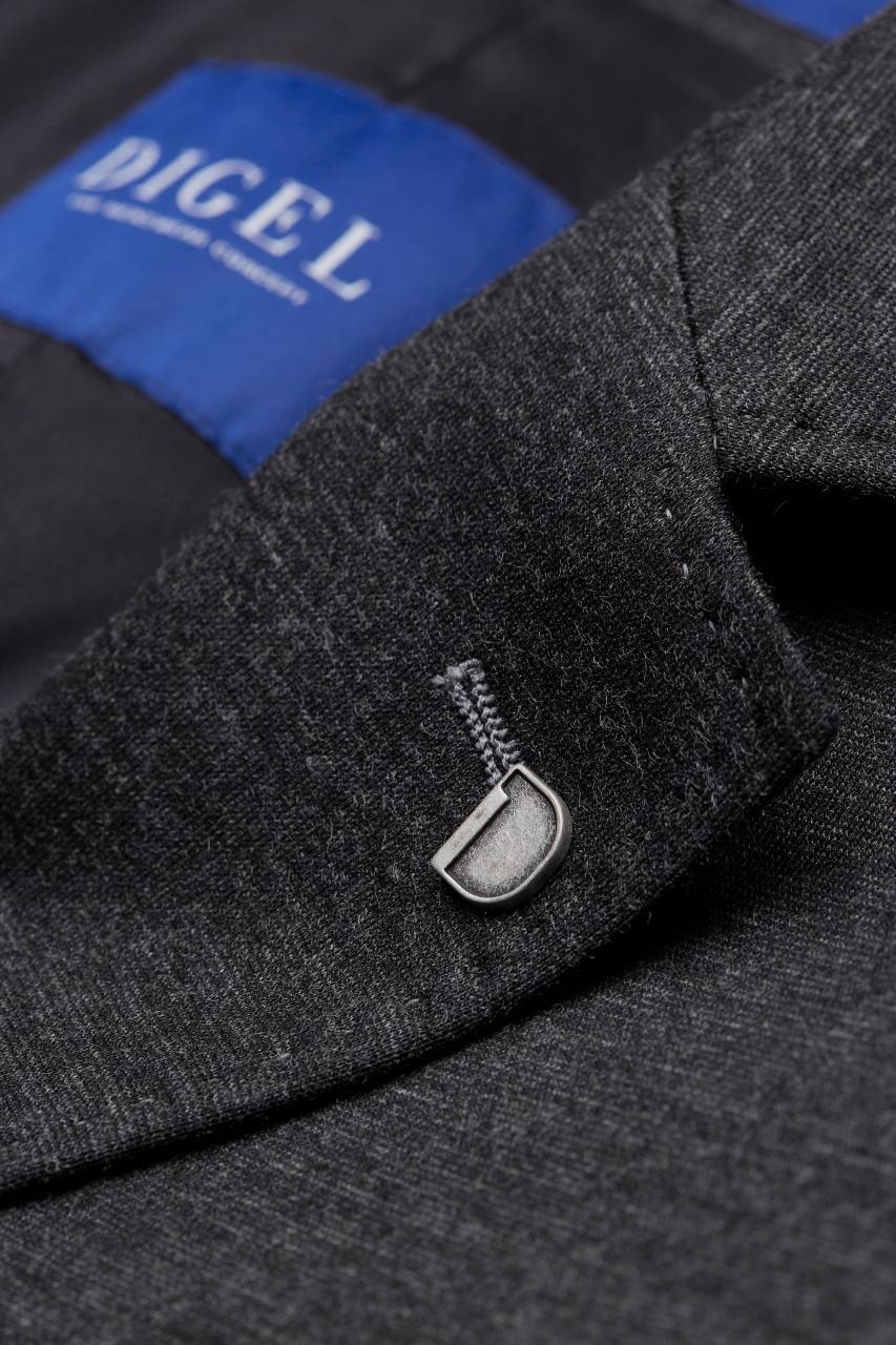 Digel Giacca blazer digel grigia sfoderata in jersey modern fit In Vendita