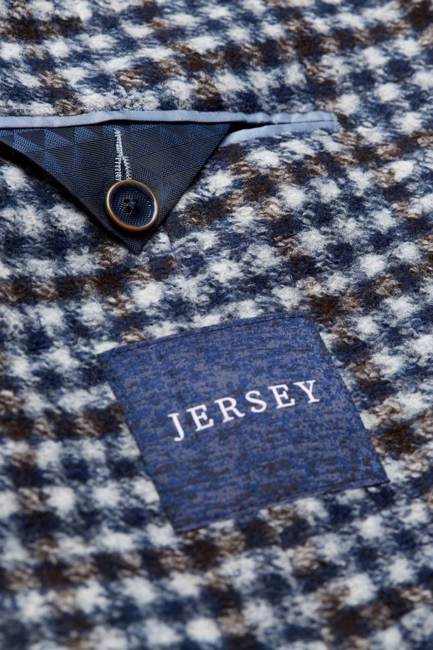 Digel Giacca blazer a quadretti modern fit digel sfoderata in jersey Saldi