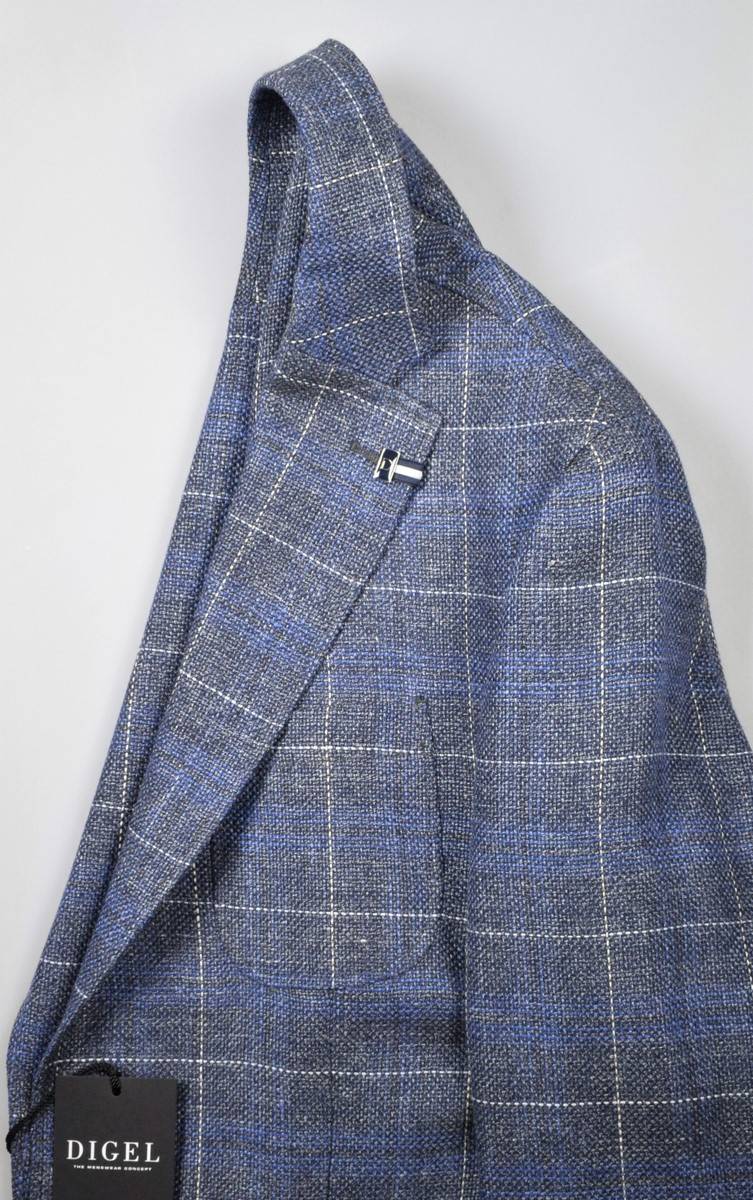 Digel Giacca in lana e lino digel sfoderata drop sei modern fit Offerte