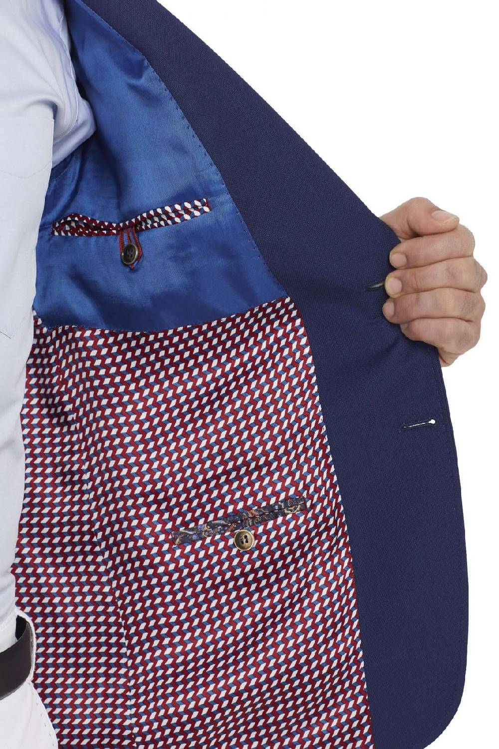 Digel Giacca blu marine digel in pura lana vergine marzotto con tasche a toppa Moda