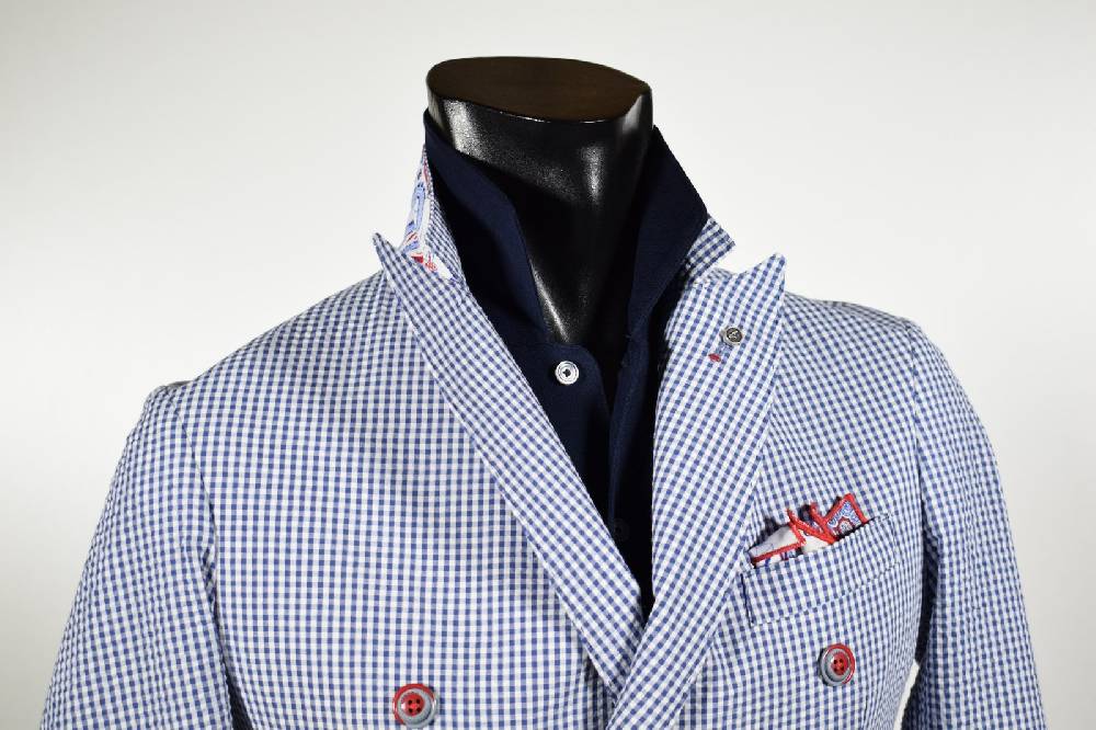 Falko Rosso Giacca slim fit doppio petto sfoderata falko rosso primavera estate Vendita