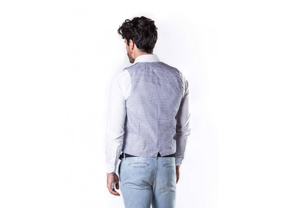 John Barritt Gilet azzurro john barritt in puro cotone Promozione