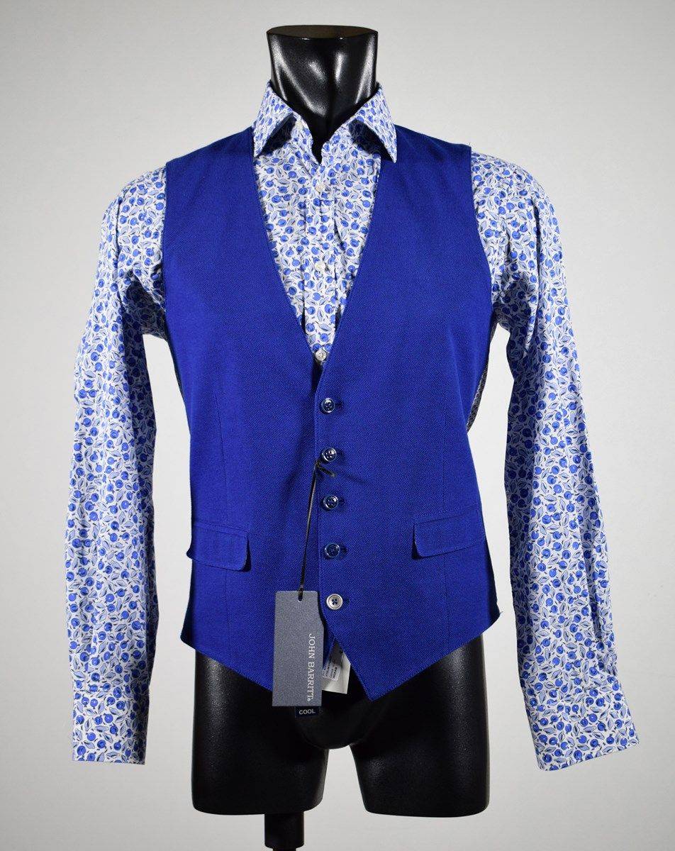 John Barritt Gilet azzurro john barritt in puro cotone Promozione