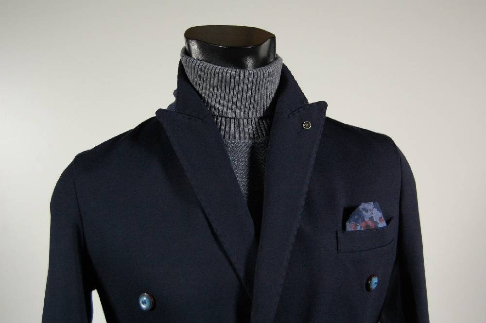 Falko Rosso Giacca slim fit stretch moda doppiopetto blu falko rosso Qualità Garantita