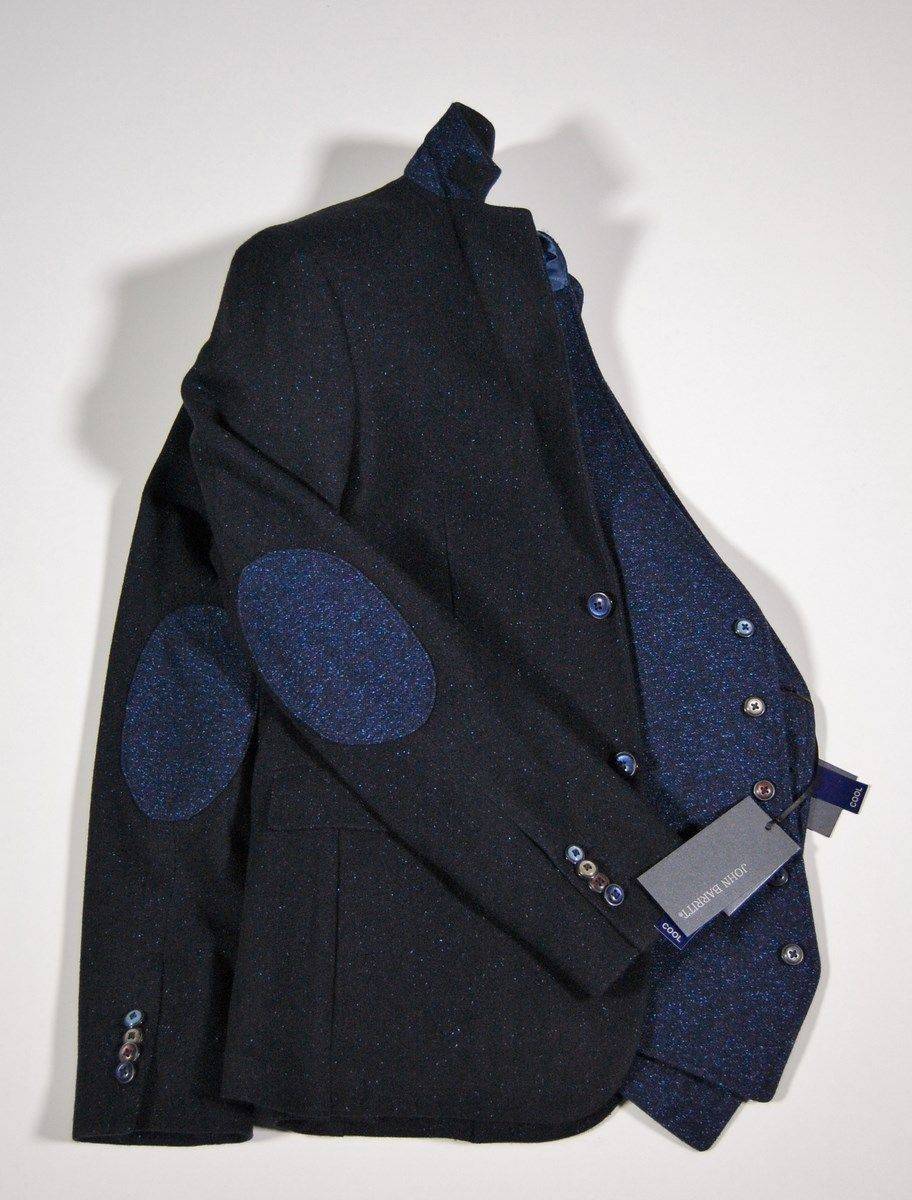 John Barritt Giacca slim fit blu john barritt in lana e seta sfoderata Latest stili