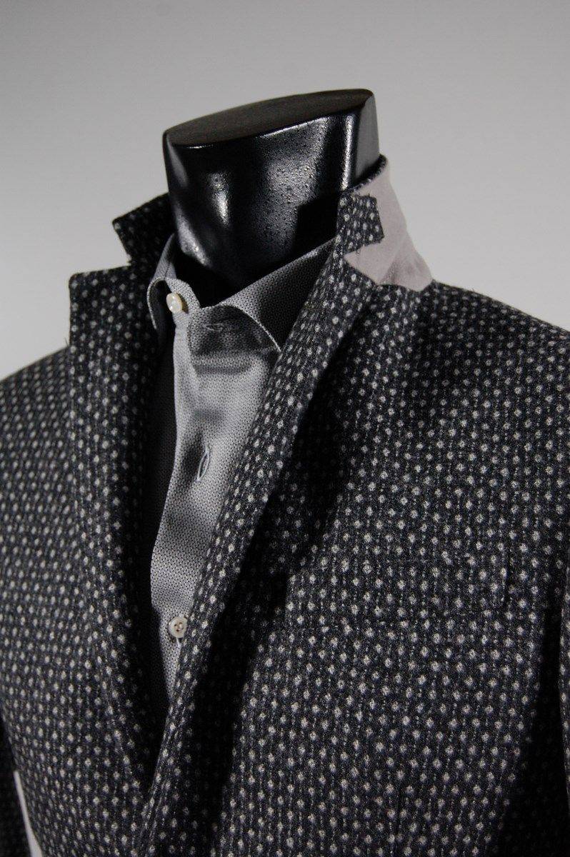 John Barritt Giacca slim fit john barritt grigia lana cashmere Ultimi due giorni
