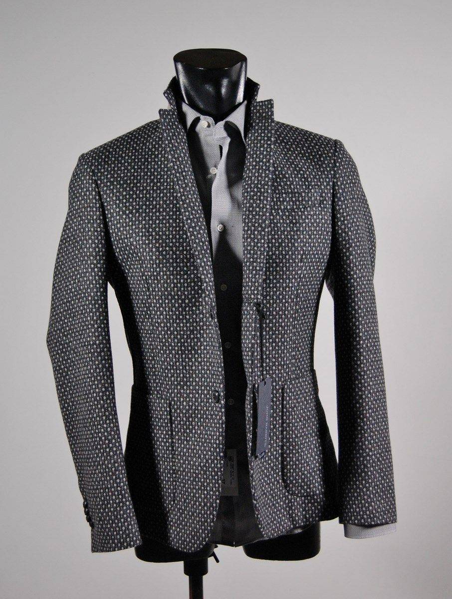 John Barritt Giacca slim fit john barritt grigia lana cashmere Ultimi due giorni