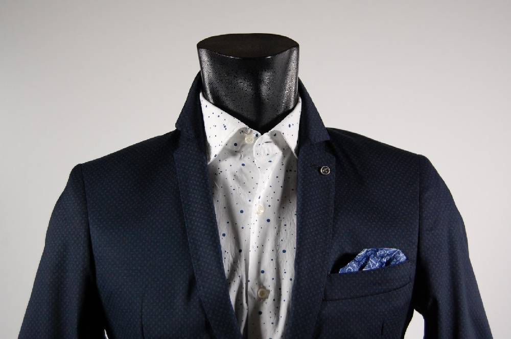 Falko Rosso Giacca in cotone stretch slim fit falko rosso sfoderata micro disegno in tre colori Shopping Online
