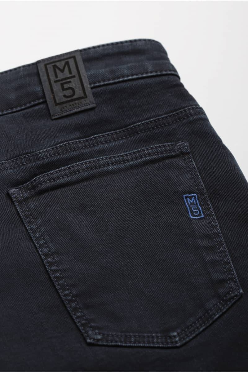 Meyer Jeans blu stone washed regular fit denim stretch bio m5 Convenienza