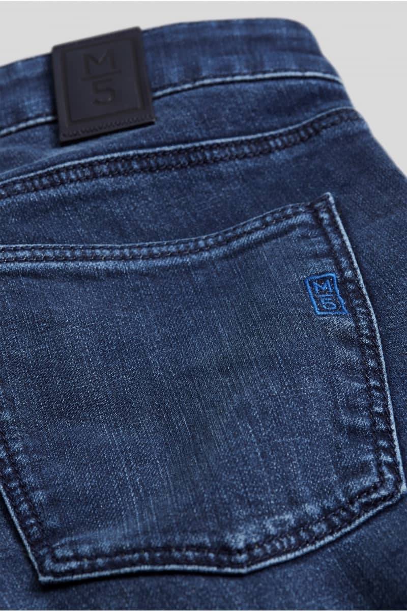 Meyer Jeans slim fit blu scuro stone washed m5 by meyer Offerta