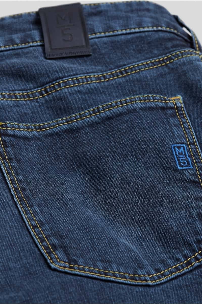 Meyer Jeans slim fit blu stone washed m5 by meyer Super sconto
