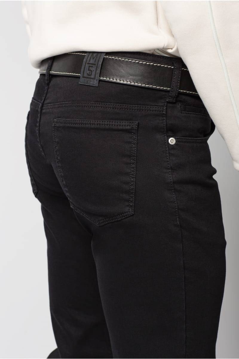 Meyer Jeans nero regular fit fair traded m5 by meyer 50% di sconto con spedizione gratuita