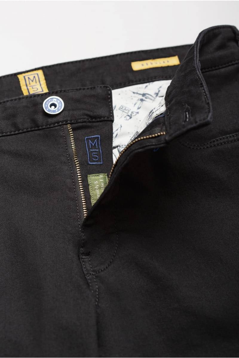 Meyer Jeans nero regular fit fair traded m5 by meyer 50% di sconto con spedizione gratuita