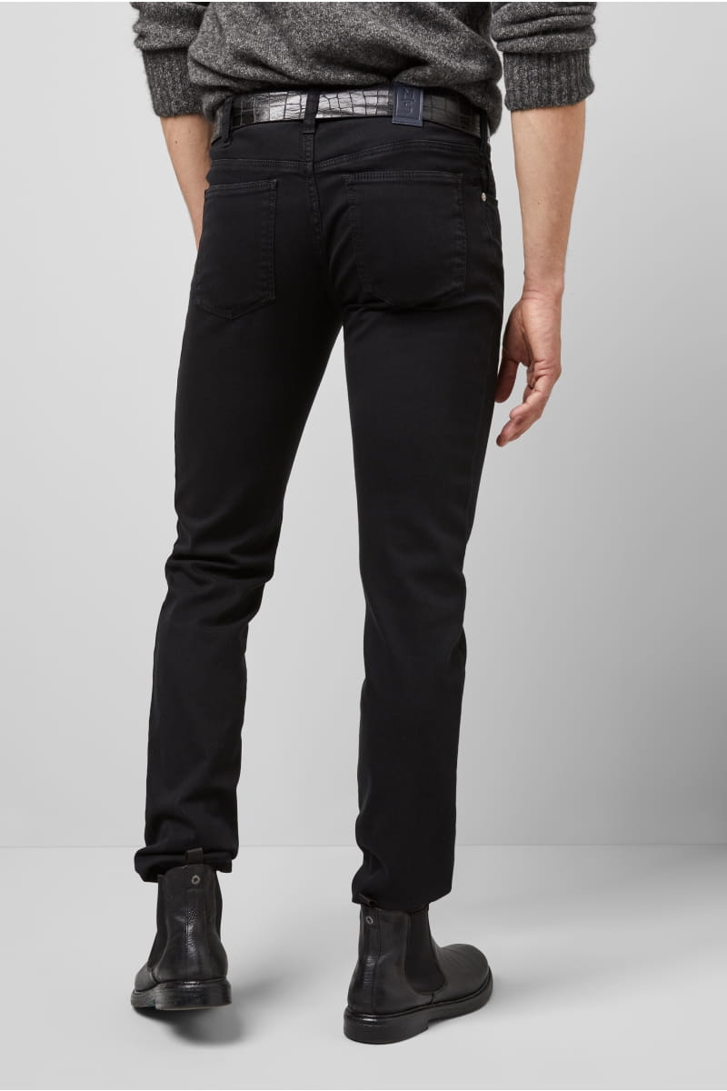 Meyer Jeans slim fit nero denim stretch bio m5 by meyer Saldi