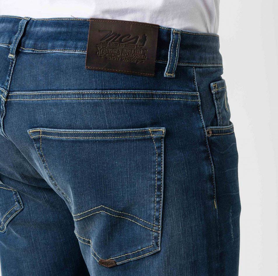MCS Jeans mcs slim fit super stretch demim lavaggio medio Vendita Economica