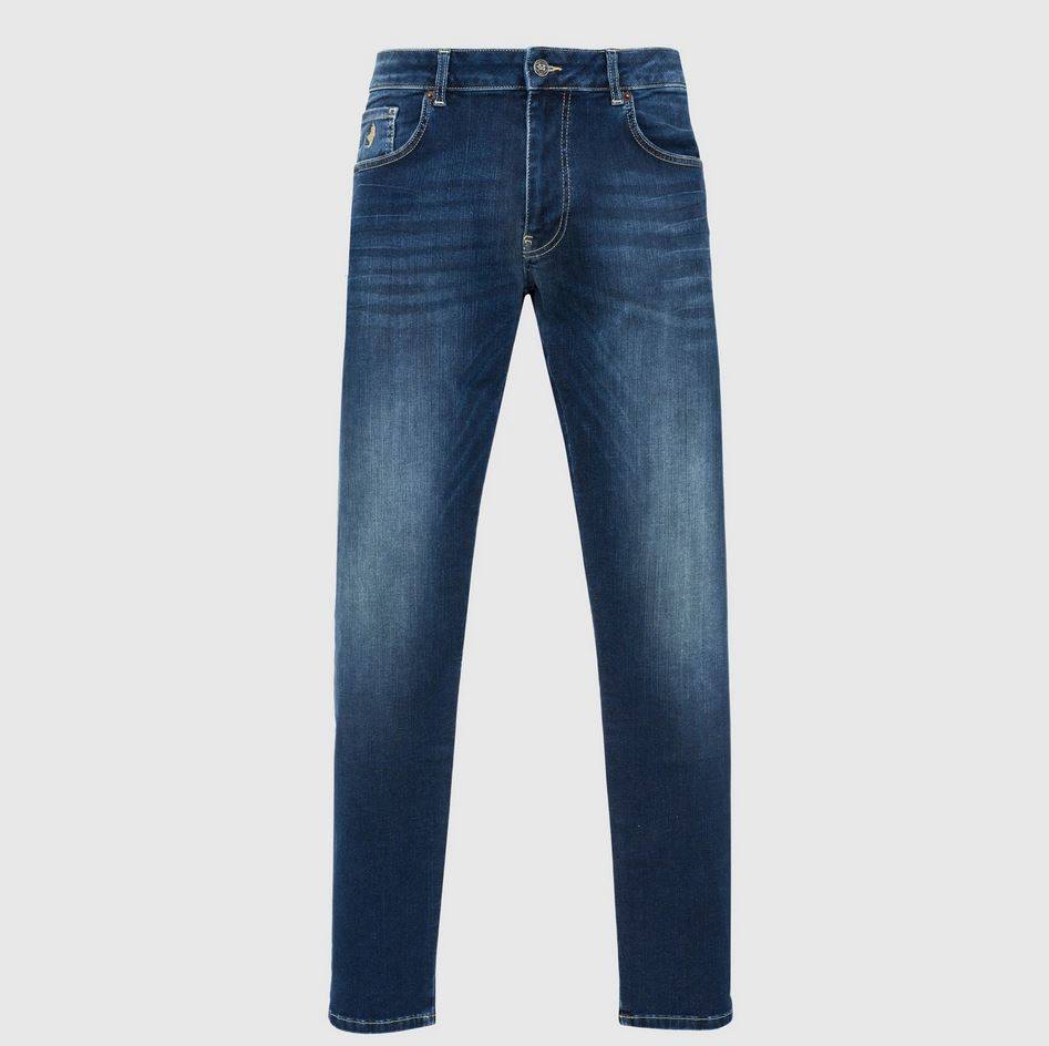 MCS Jeans mcs slim fit super stretch demim lavaggio medio Vendita Economica