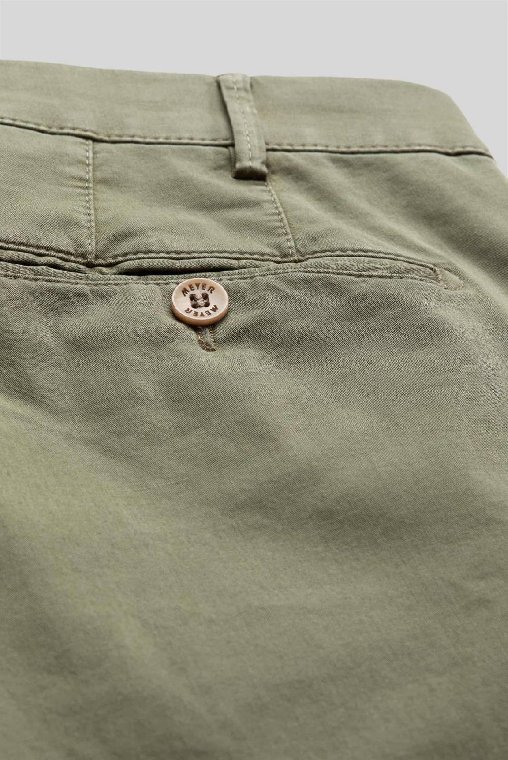 Meyer Pantalone verde oliva meyer cotone bio stretch modern fit In Linea