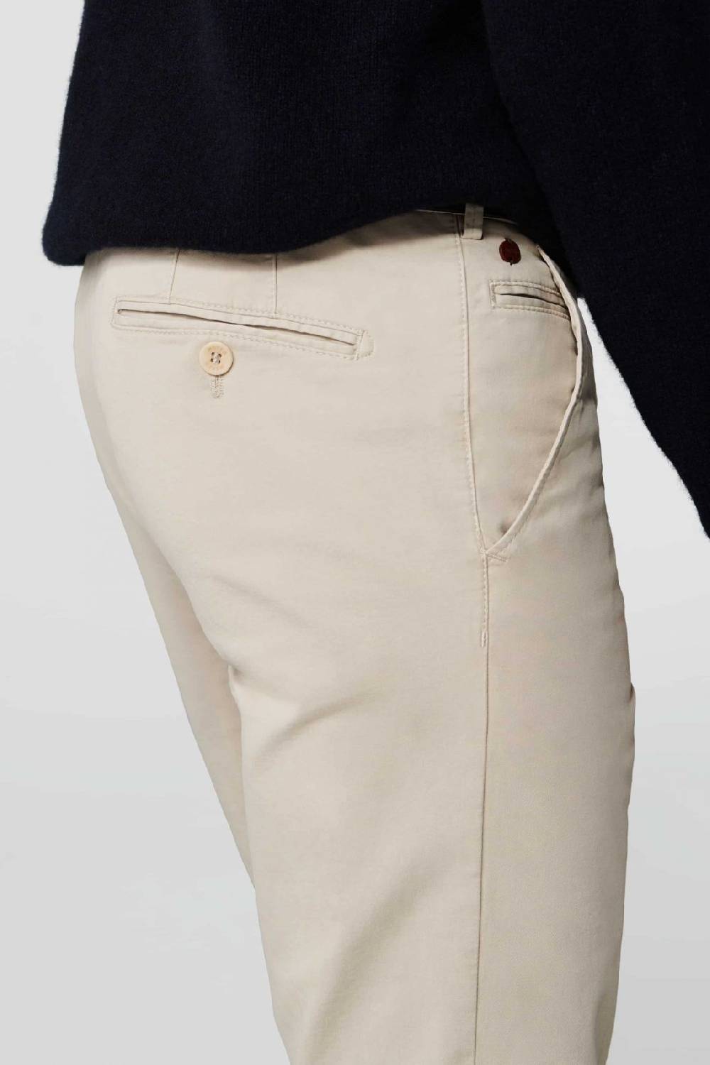 Meyer Pantalone beige meyer cotone bio stretch modern fit 2025