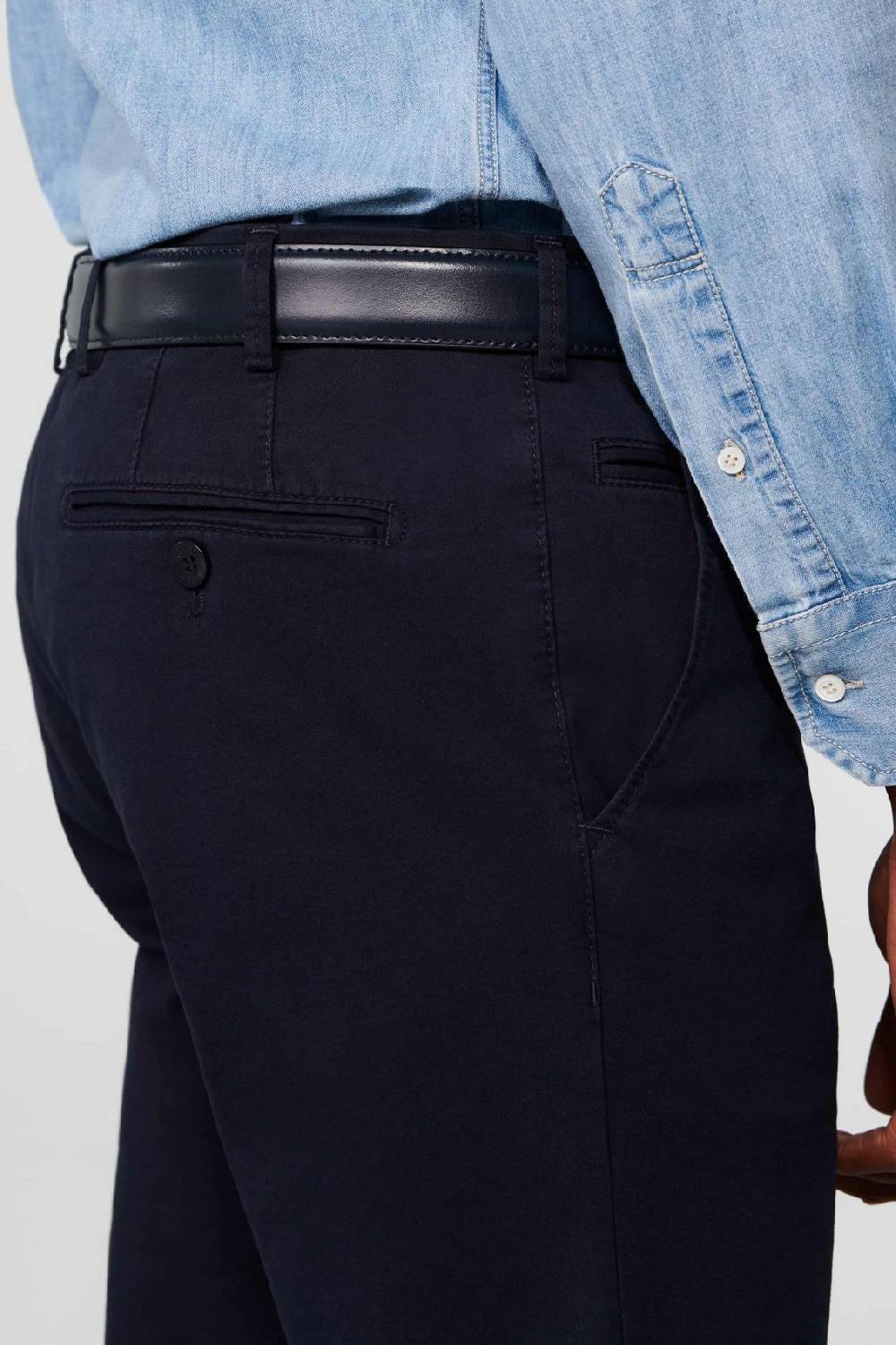 Meyer Pantalone blu meyer cotone bio stretch modern fit In Linea