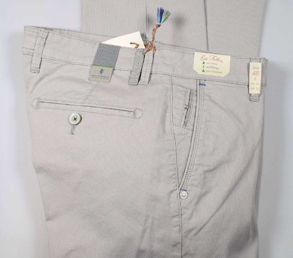 Sea Barrier Pantalone grigio chiaro modern fit sea barrier in cotone stretch Sconto